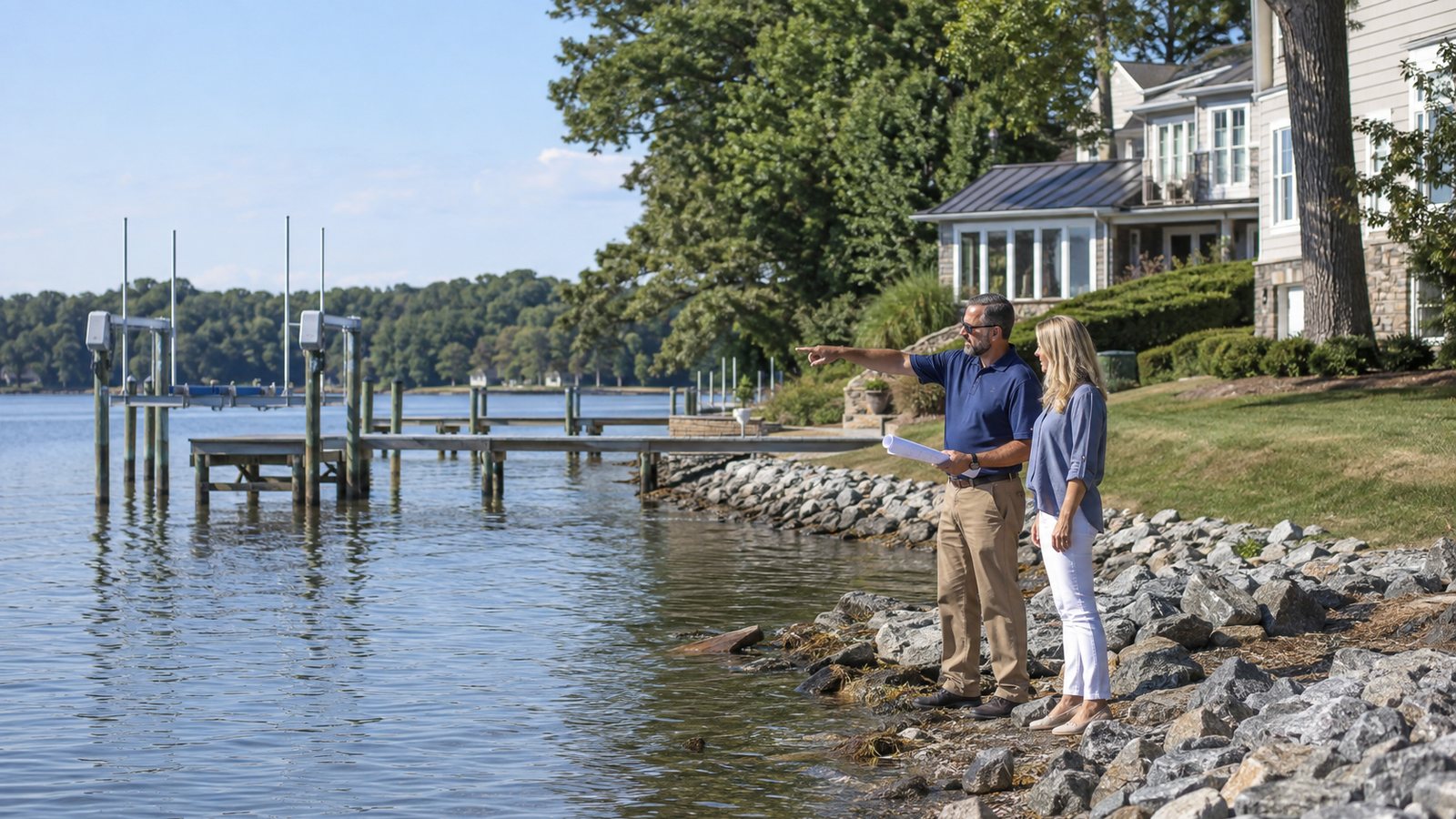 Buying a Calvert County Waterfront Home With a Pier or Boat Lift in Calvert County, Maryland