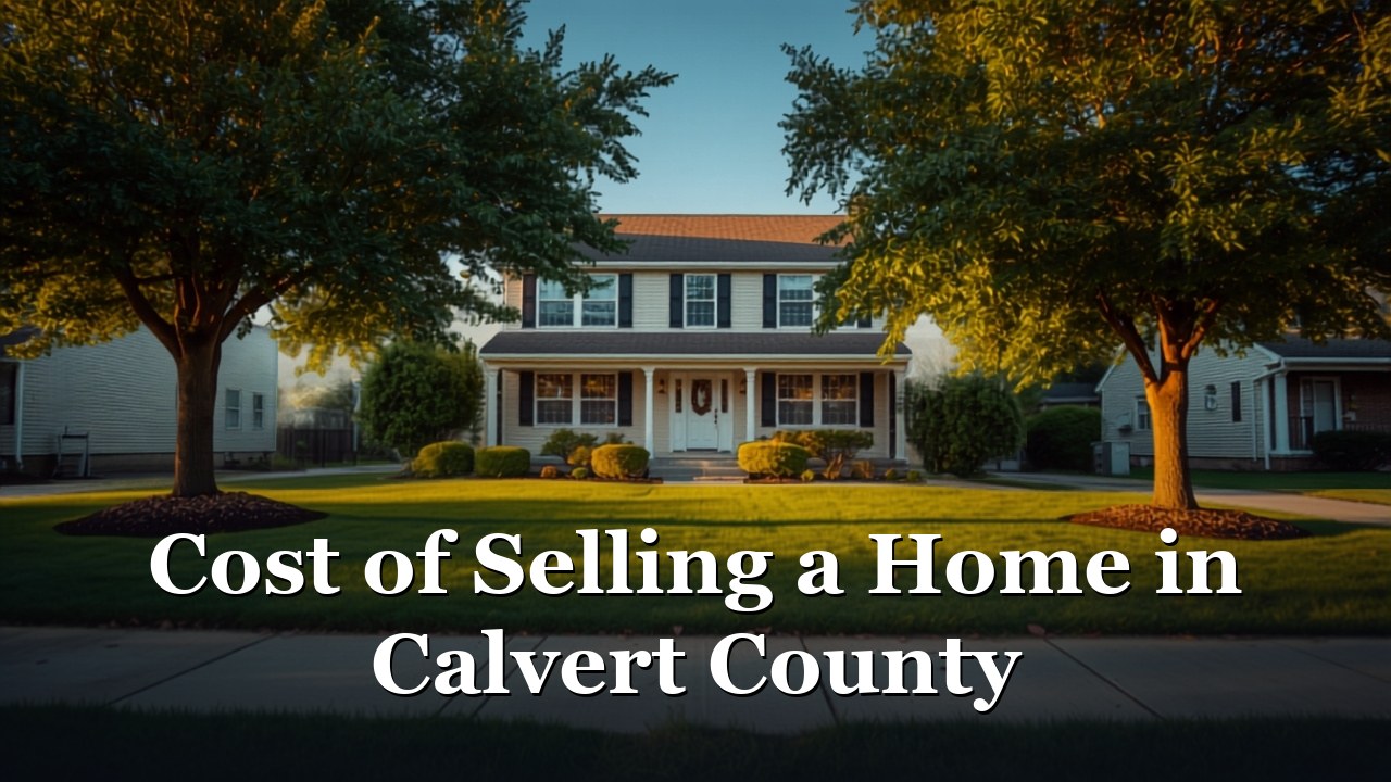 A Huntingtown Calvert County Maryland homeowner reviewing the costs of selling a home.