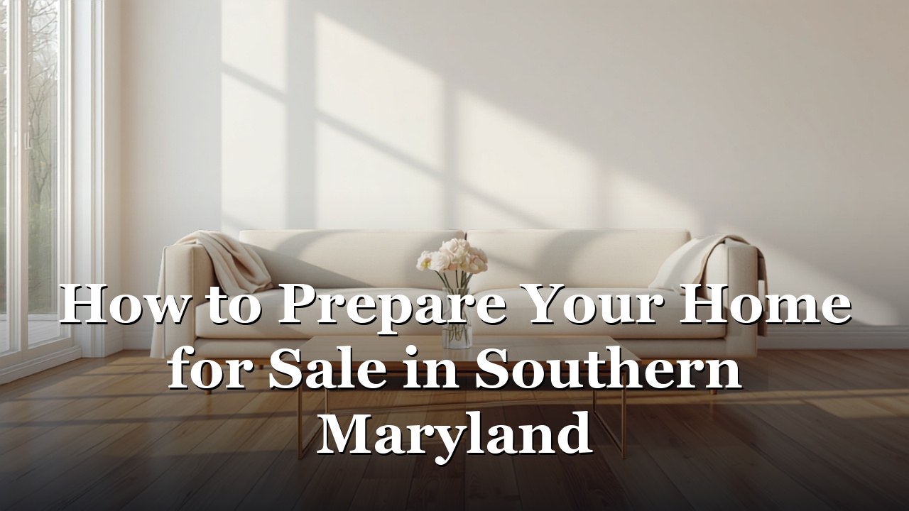 A Prince Frederick Southern Maryland home cleaned and staged for sale.