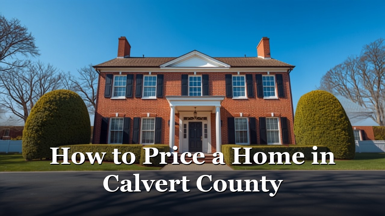 A Prince Frederick Calvert County Maryland home priced with a data-driven pricing strategy.
