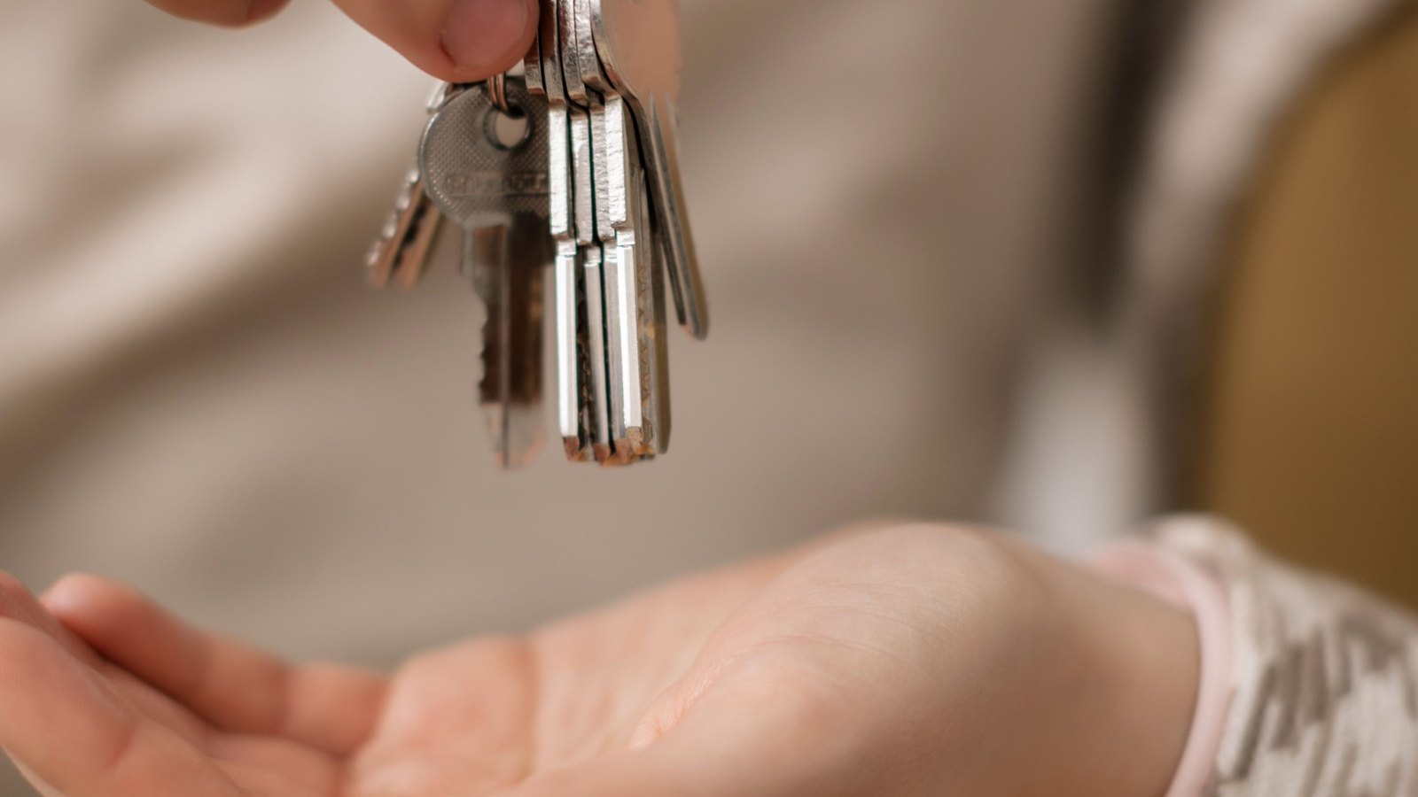 Practical buyer closing gift and new home keys for a Calvert County Maryland homebuyer