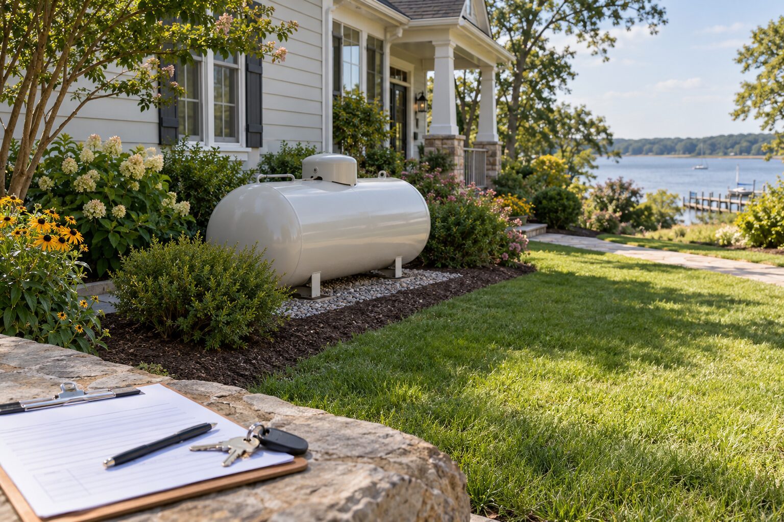 Owned or Leased Propane Tanks in a Home Sale for Calvert County and Southern Maryland real estate