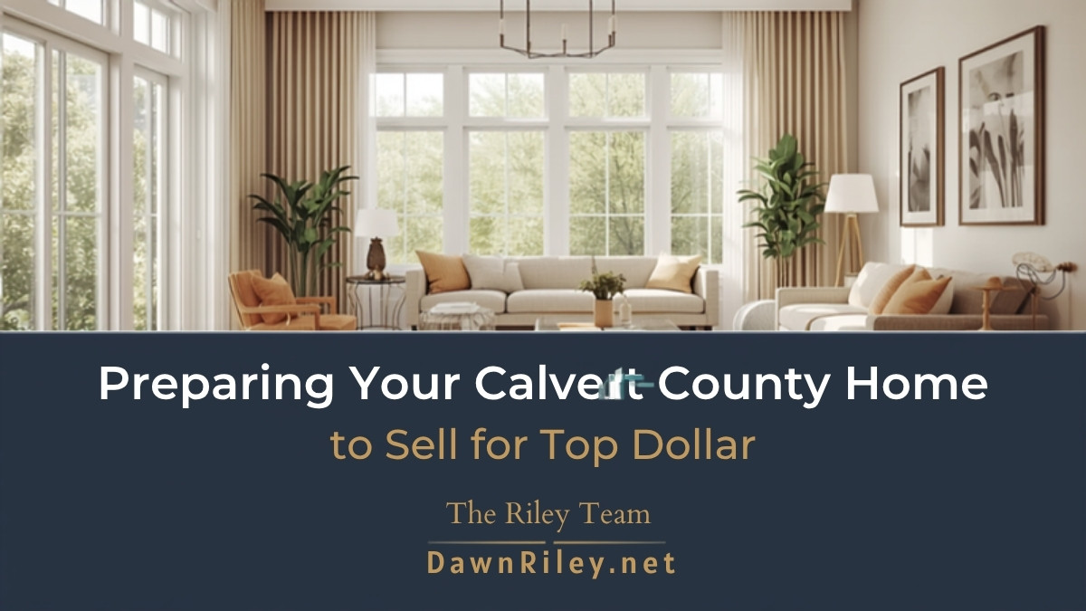 A well staged Calvert County Maryland home prepared and ready to sell for top dollar.
