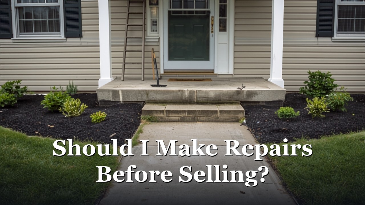 A Huntingtown Calvert County Maryland home being evaluated for pre-sale repairs.